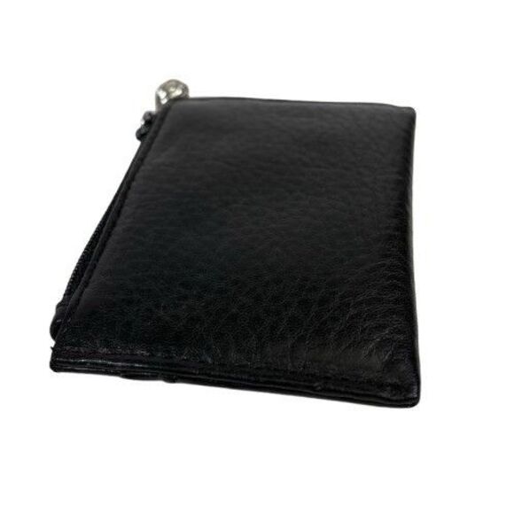 Brighton Leather Wallet Heart Coin Card ID Change Purse Black Croc Embossed Trim - Picture 5 of 10